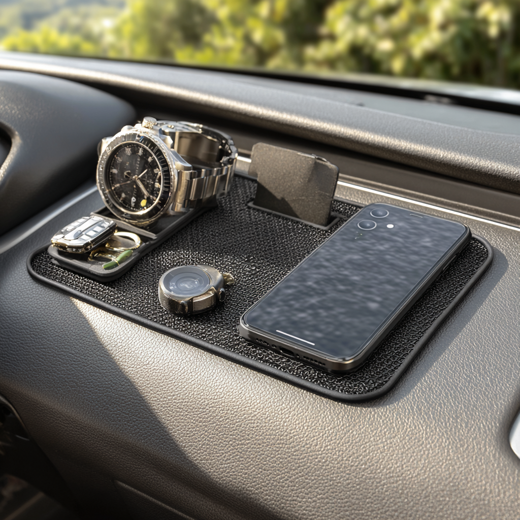 Dashboard Anti-Slip Mat: Keeps Phones and Accessories Secure