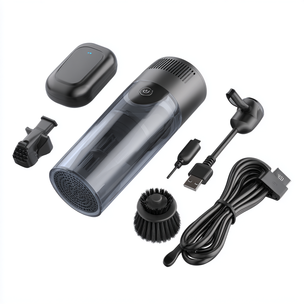 High-Power Mini Suction Device for Portable Car Vacuum Cleaner