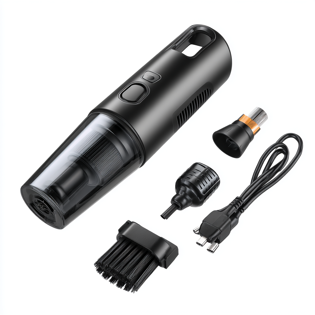 High-Power Mini Suction Device for Portable Car Vacuum Cleaner